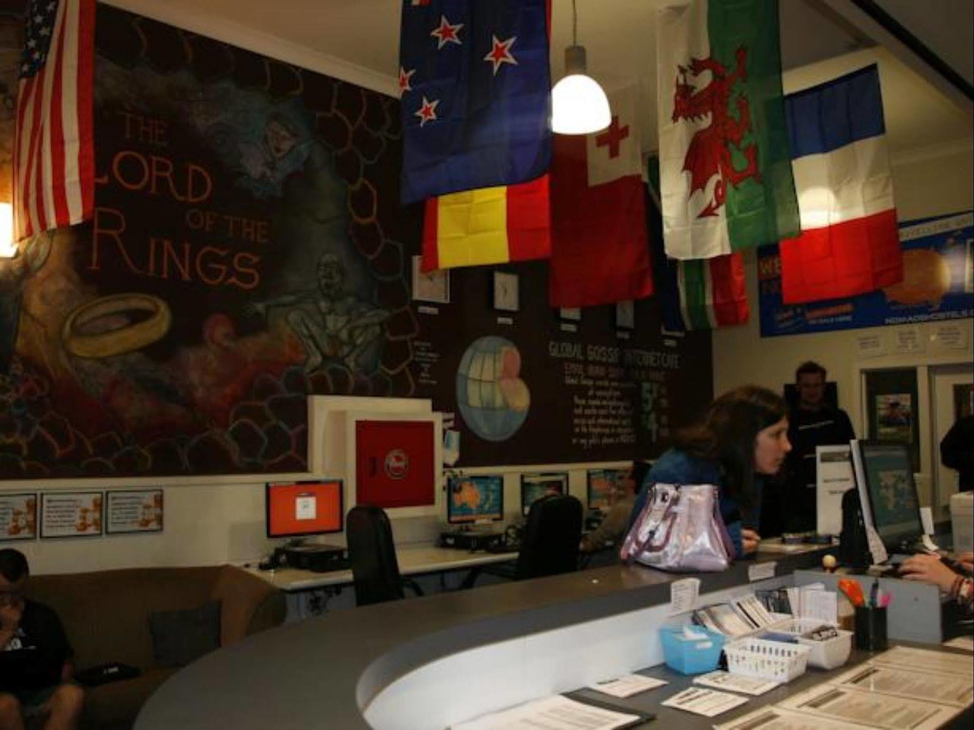 Nomads Capital Backpackers - Wellington Vandrarhem Exteriör bild The reception area of the Tolkien Reading Society at the University of Oxford